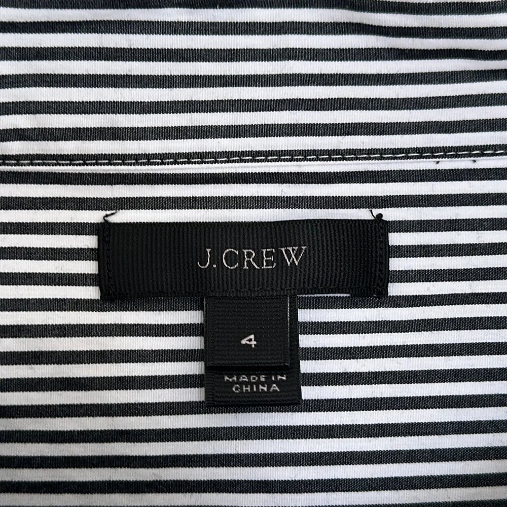 J. Crew Funnelneck Stripe Shirt